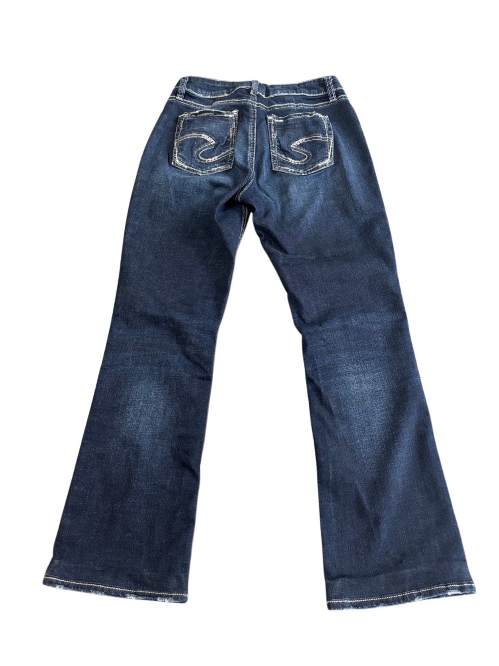Women’s Silver Elyse Slim Dark Blue Bootcut Jeans - Picture 3 of 8